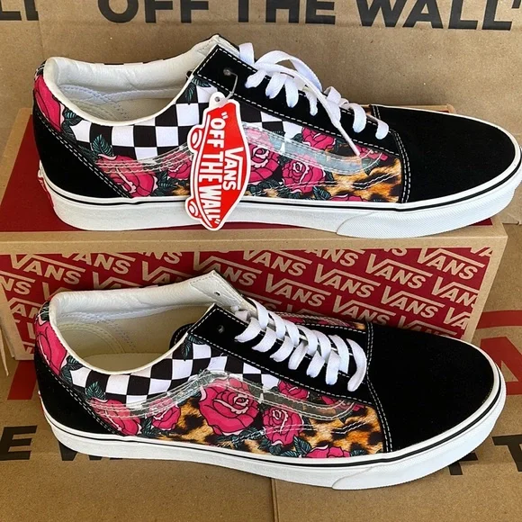 Vans Old Skool Rose Animal check True White/Multi WMNS sneakers - Picture 3 of 16